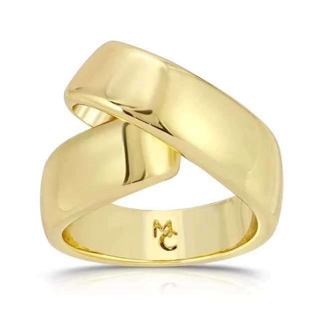 Michelle Campbell Jewelry Women's XO Ring, Brass with 14k Yellow Gold Overlay, Size 7 - Walmart.c... | Walmart (US)
