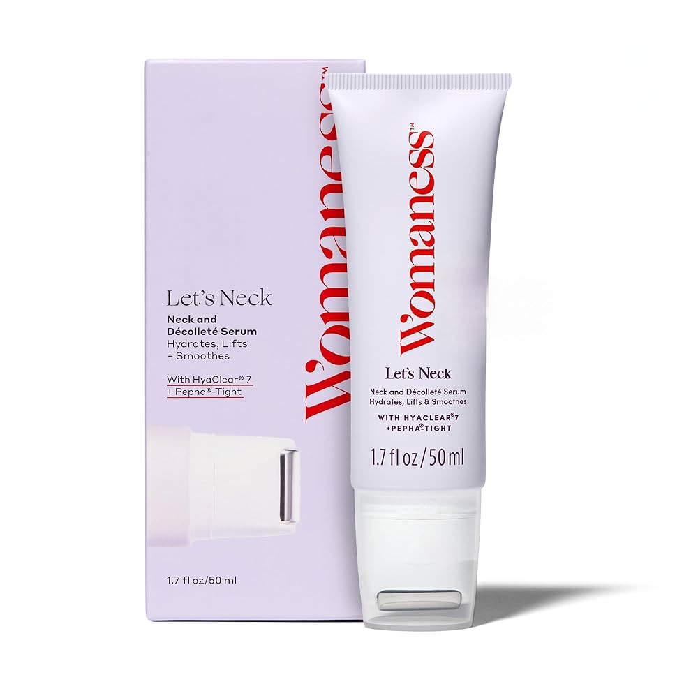 Womaness Let's Neck Firming Serum - Roll On Neck Creams for Tightening and Firming - Daily Crepey... | Amazon (US)
