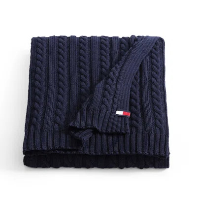 Tommy Hilfiger Cable Knit Solid Throw Blanket | Wayfair North America