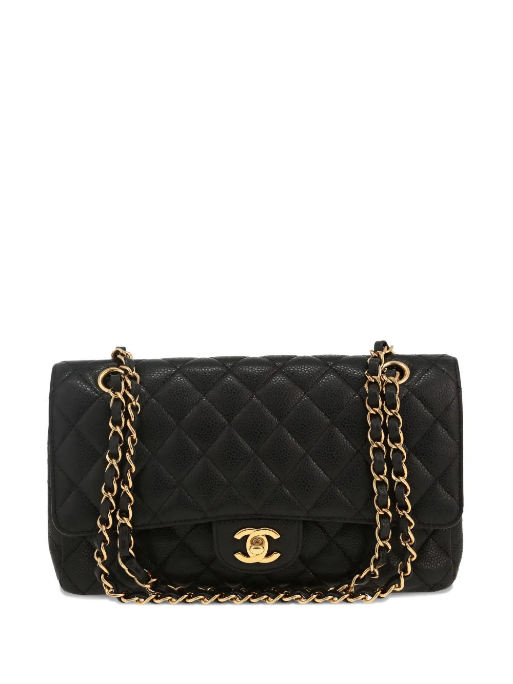 CHANEL Pre-Owned quilted leather handbag - Black | Farfetch Global