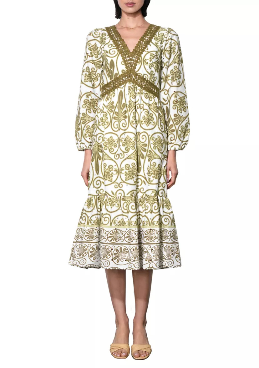 Women's Embroidered Midi Dress | Belk