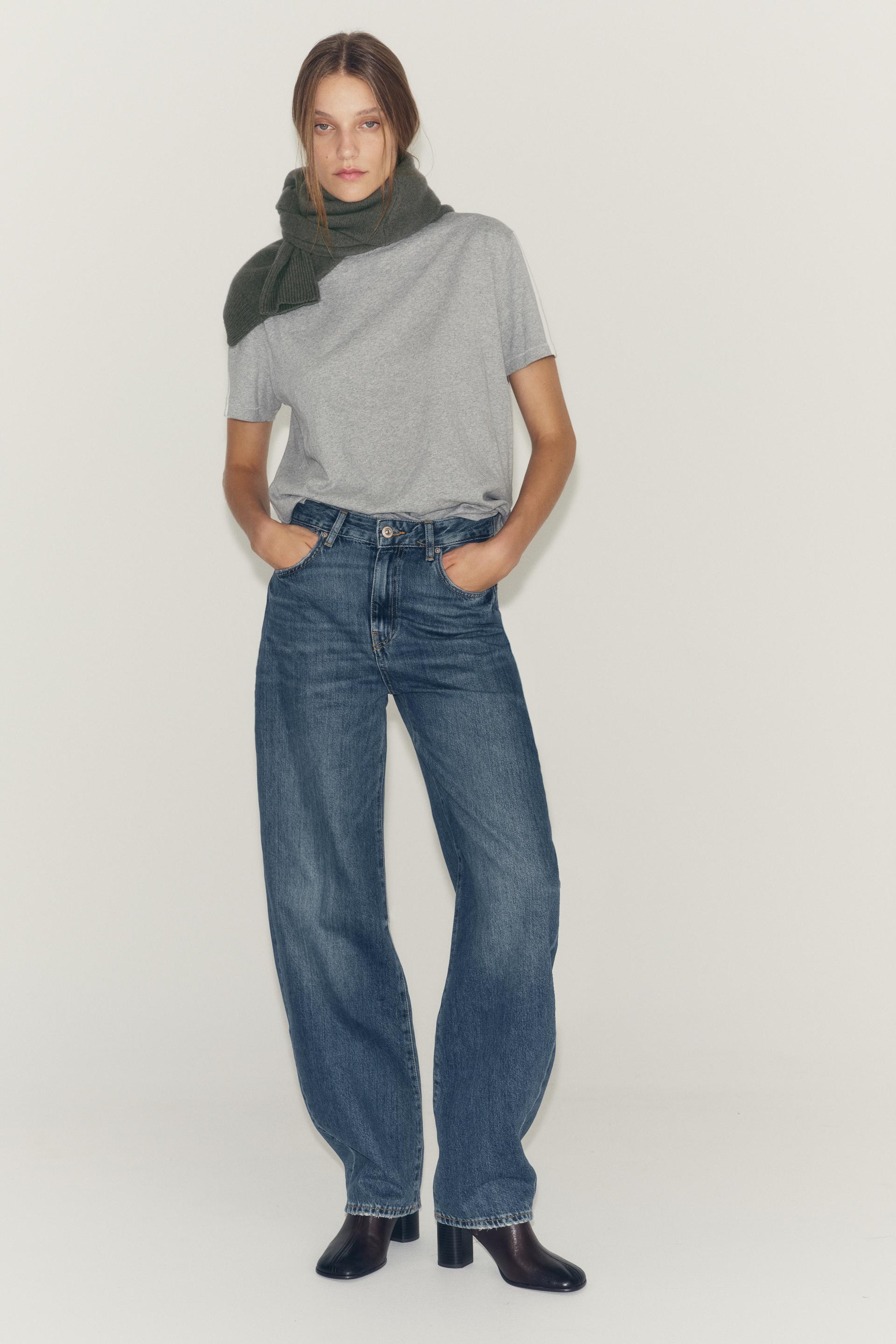 ZW COLLECTION HIGH-WAIST BARREL JEANS | Zara UK