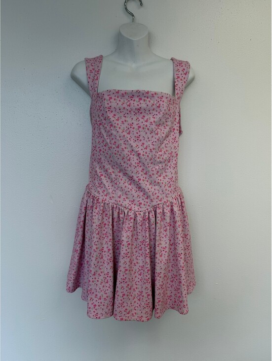 BLogilates Pink Floral 2X Dress with Back Tie Detail | Poshmark