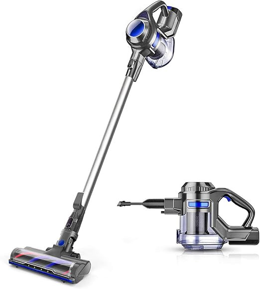 MOOSOO Cordless Vacuum 4 in 1 Powerful Suction Stick Handheld Vacuum Cleaner for Home Hard Floor ... | Amazon (US)