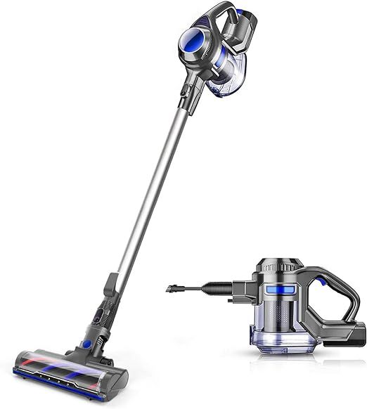 MOOSOO Cordless Vacuum 4 in 1 Powerful Suction Stick Handheld Vacuum Cleaner for Home Hard Floor ... | Amazon (US)