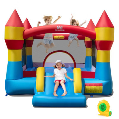 Infans 3-in-1 Kids Bouncer w/Slide Large Jumping Area & Basketball Hoop w/ 480W Blower | Target