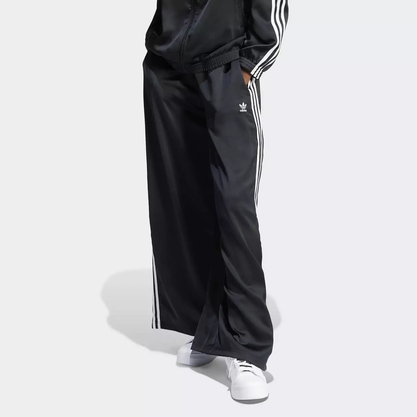 adidas Originals Women's Adicolor Satin Wide Leg Track Pants | DICK'S Sporting Goods