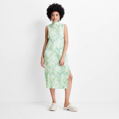 Women's Sleeveless Watercolor Plisse Midi Dress - Future Collective™ with Gabriella Karefa-John... | Target