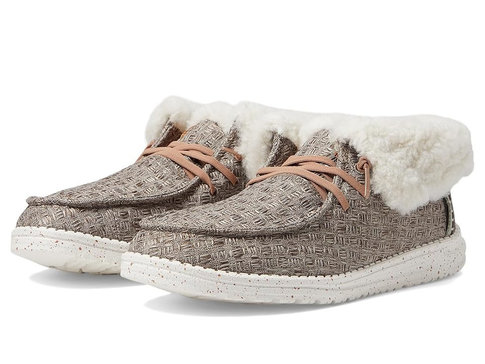 Hey Dude Wendy Stitch Cozy Fold Boot (Walnut) Women's Shoes | Zappos