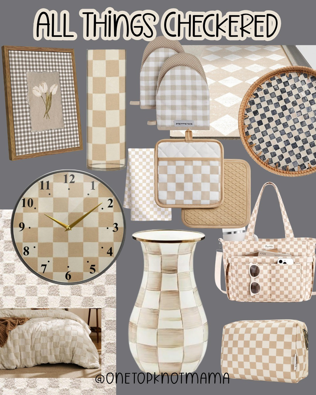 All things checkered! Home decor, bags, rugs, vases, frames & more. Love this simple farmhouse look

#LTKHome #LTKmomlife #LTKSaleAlert