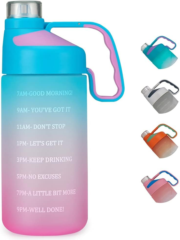 EAILGORL Water Bottles with Motivational Time Marker & Straw Leakproof BPA Free Reusble Flip Top ... | Amazon (US)