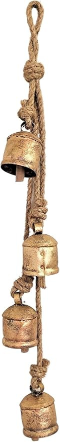 Sparkle Dreams Rustic Style 4 Bells Hanging Cluster Small Cow Bells for Crafts Christmas Tree Jin... | Amazon (US)