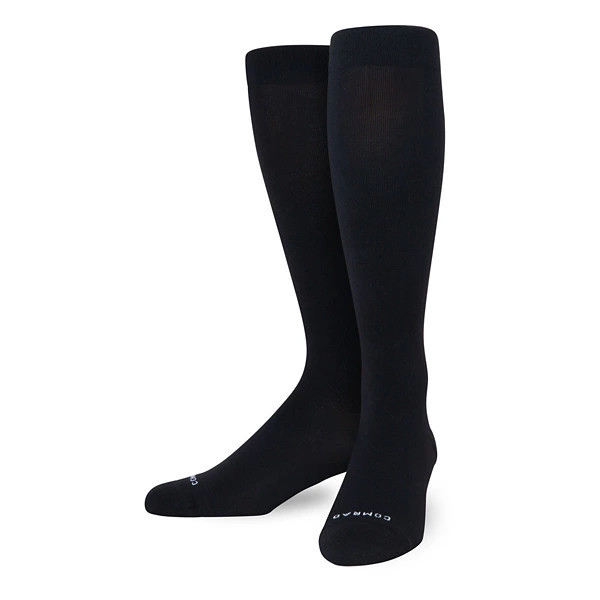 Adult Comrad Solid Knee Compression Knee High Socks Regular Medium Black Singles | Scheels