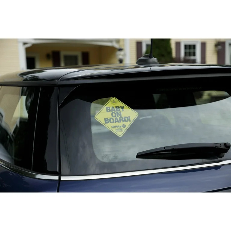 Safety 1ˢᵗ Baby On Board Sign, Yellow - Walmart.com | Walmart (US)