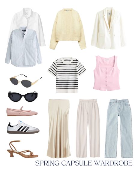 Spring Capsule Wardrobe by Braylea Smith🎀

All capsule items will be saved to a ‘Spring Capsule’ collection! 

Outfits featured | Spring outfit idea, abercrombie outfit, corset top, vest top, trouser pants, satin skirt, maxi skirt, ballet flats, adidas sambas, heels, workwear, office outfit, corporate outfits, sunglasses, amazon finds, dolce vita ballet flats, Rayes Mary Jane, 

#LTKstyletip #LTKworkwear #LTKshoecrush #ltkseasonal 