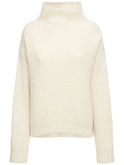 ANINE BING - Sydney alpaca blend turtleneck sweater - Ivory | Luisaviaroma | Luisaviaroma