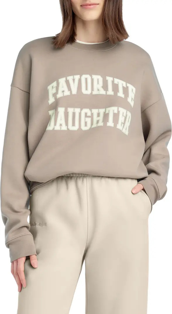 Collegiate Cotton Blend Sweatshirt | Nordstrom