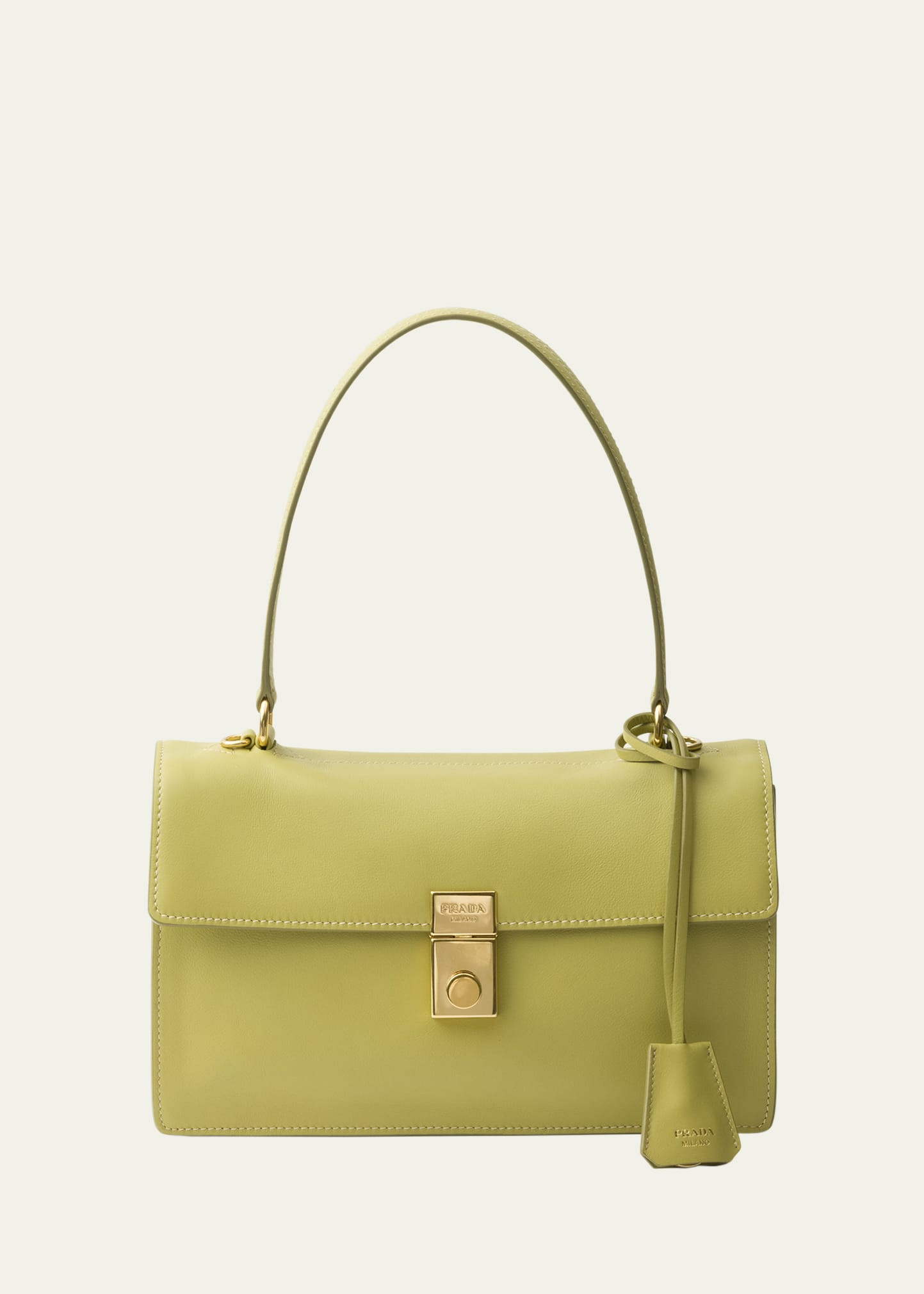 Prada Sound Medium Soft Leather Top-Handle Bag | Bergdorf Goodman