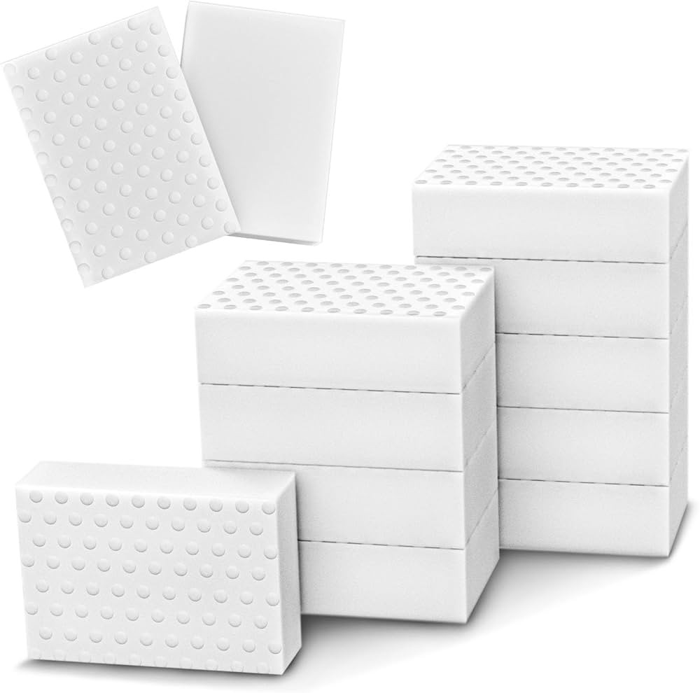 10 Pack Magic Sponge Eraser 3X Thick and Long Lasting Melamine Cleaning Sponges in Bulk - Multi S... | Amazon (US)