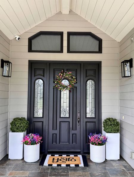 Front porch decor planters and flower boxes 

#LTKhome