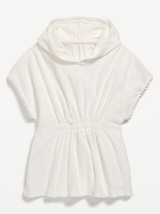 Short-Sleeve Hooded Swim Cover-Up Dress for Toddler Girls | Old Navy (CA)