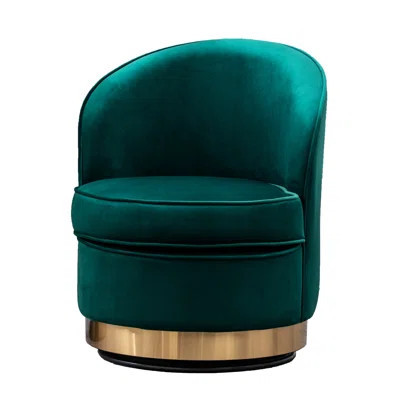 Velvet Swivel Armchair - Modern , Comfortable Seating Chair With Comfortable, Upholstery | Wayfair North America