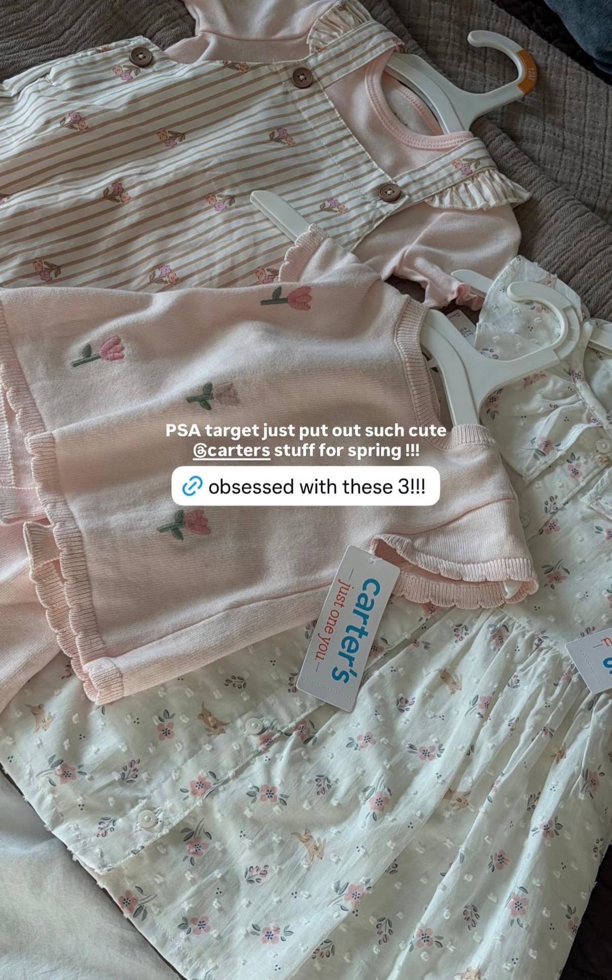 Spring clothes for bb girl!

#targetfindsforbaby #girlclothes 
#carters


#LTKootd #LTKBaby #LTKmomlife