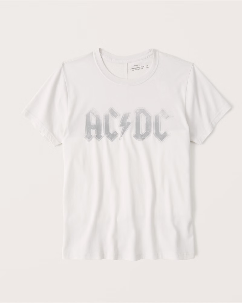 AC/DC 90s-Inspired Relaxed Band Tee | Abercrombie & Fitch (US)