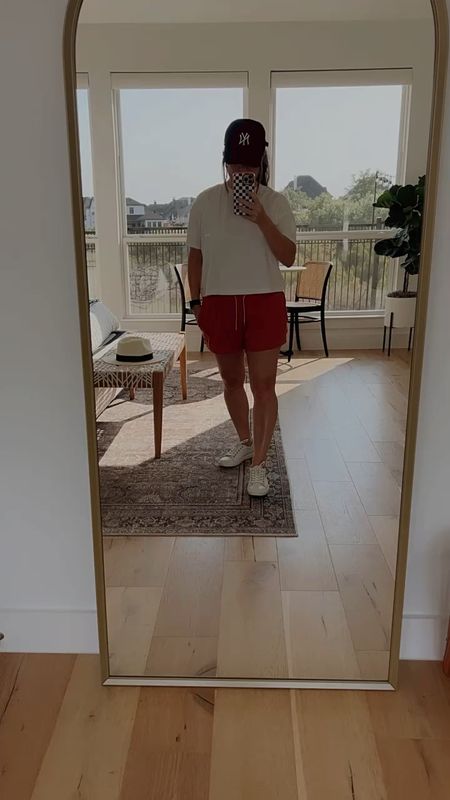 Saturday outfit. One of my favorite athleisure outfits. Both are soft material. Worth every penny. This color short is out of stock. Linked similar color. Shoes are also worth every penny. Super comfortable  

Athletic outfit, athleisure fashion, vuori, white sneakers, fashion baseball cap

#LTKfitness #LTKstyletip #LTKFind