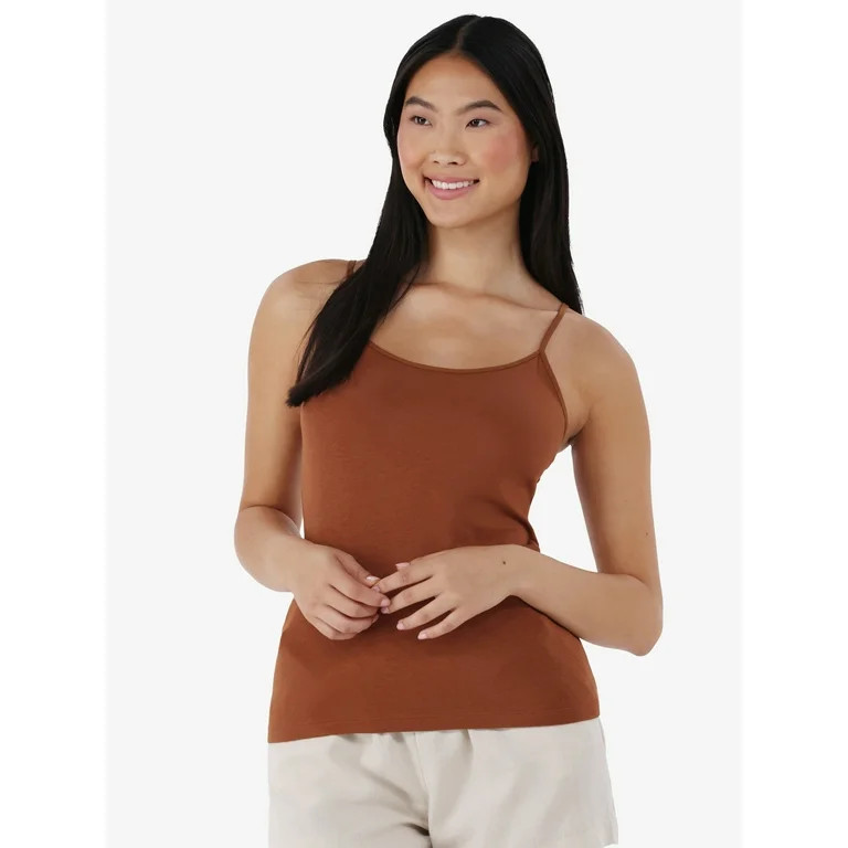 Time and Tru Adjustable Strap Cami Sizes XS-XXXL | Walmart (US)