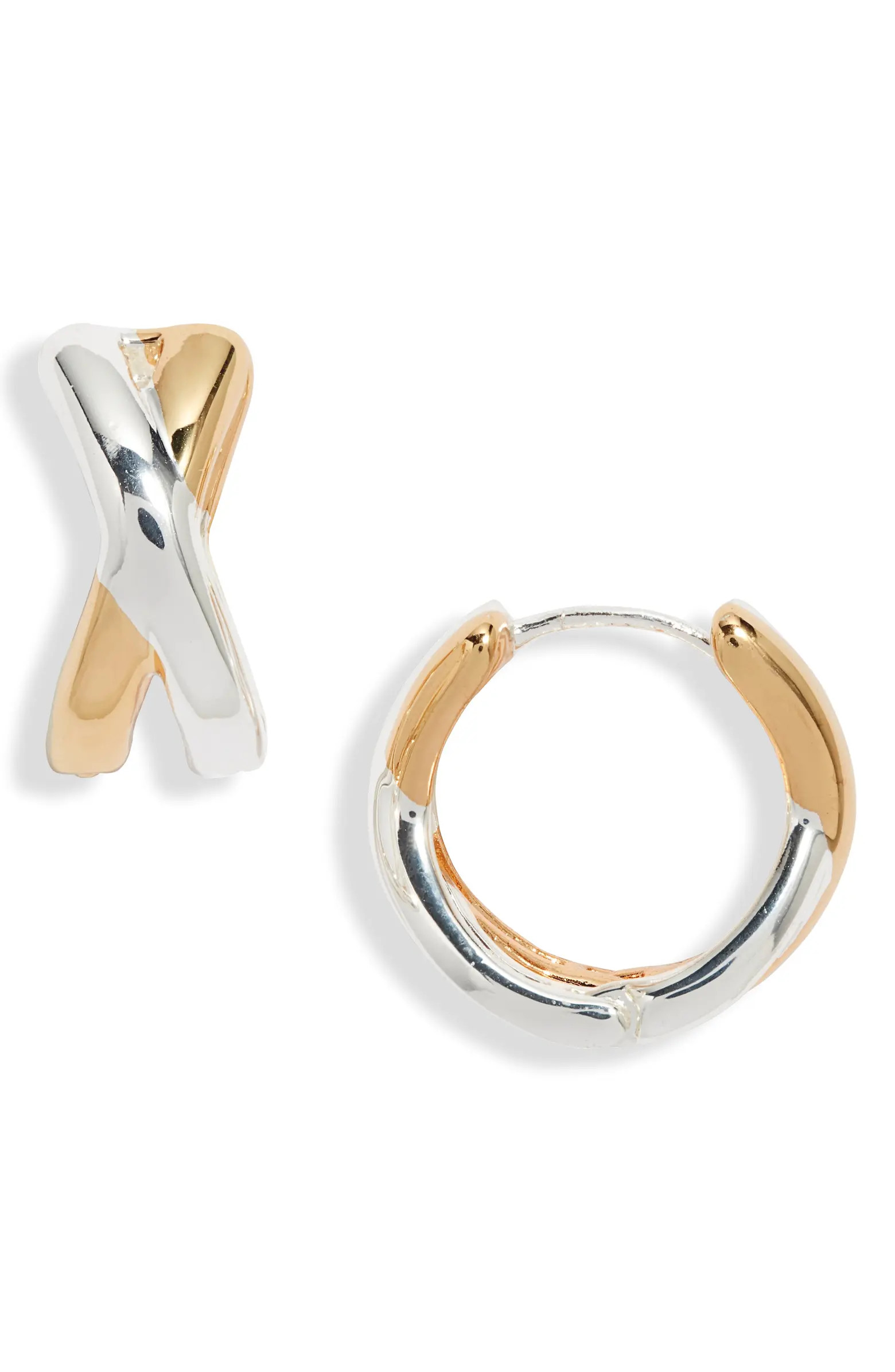 Nordstrom Demi Fine Crisscross Huggie Hoop Earrings | Nordstrom | Nordstrom