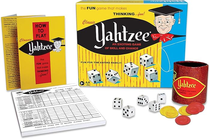 Classic Yahtzee by Winning Moves Games USA, for Ages 8 and Up, 2 or More Players | Amazon (US)
