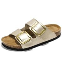 Project Cloud 100% Genuine Leather Flat Sandals for Women 2026 Comfortable Beach Essentials Women... | Amazon (US)