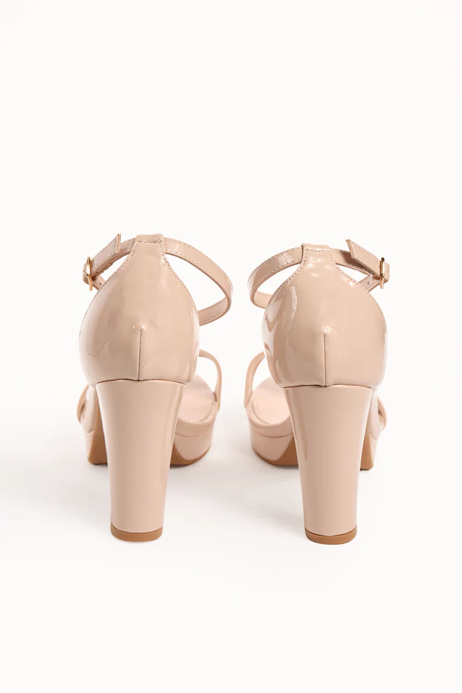 Asia Nude Platform Heels FINAL SALE | Pink Lily