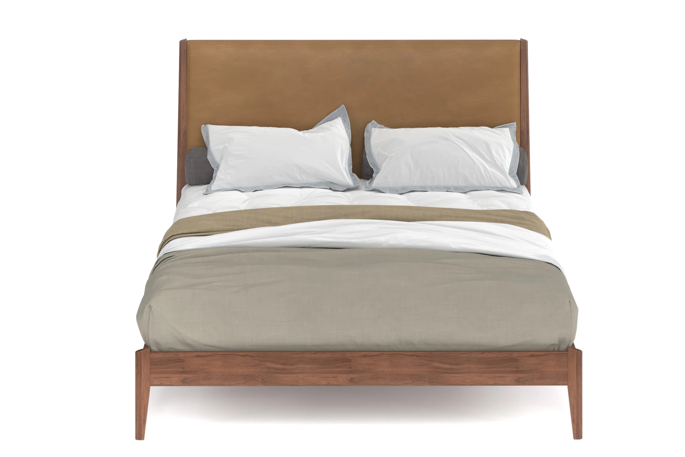 AllModern Garbo Solid Wood and Upholstered Platform Bed & Reviews | Wayfair | Wayfair North America