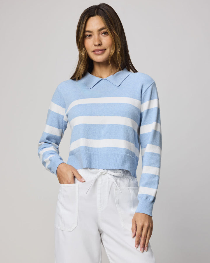 Phoebe Polo Stripe Sweater | Splendid
