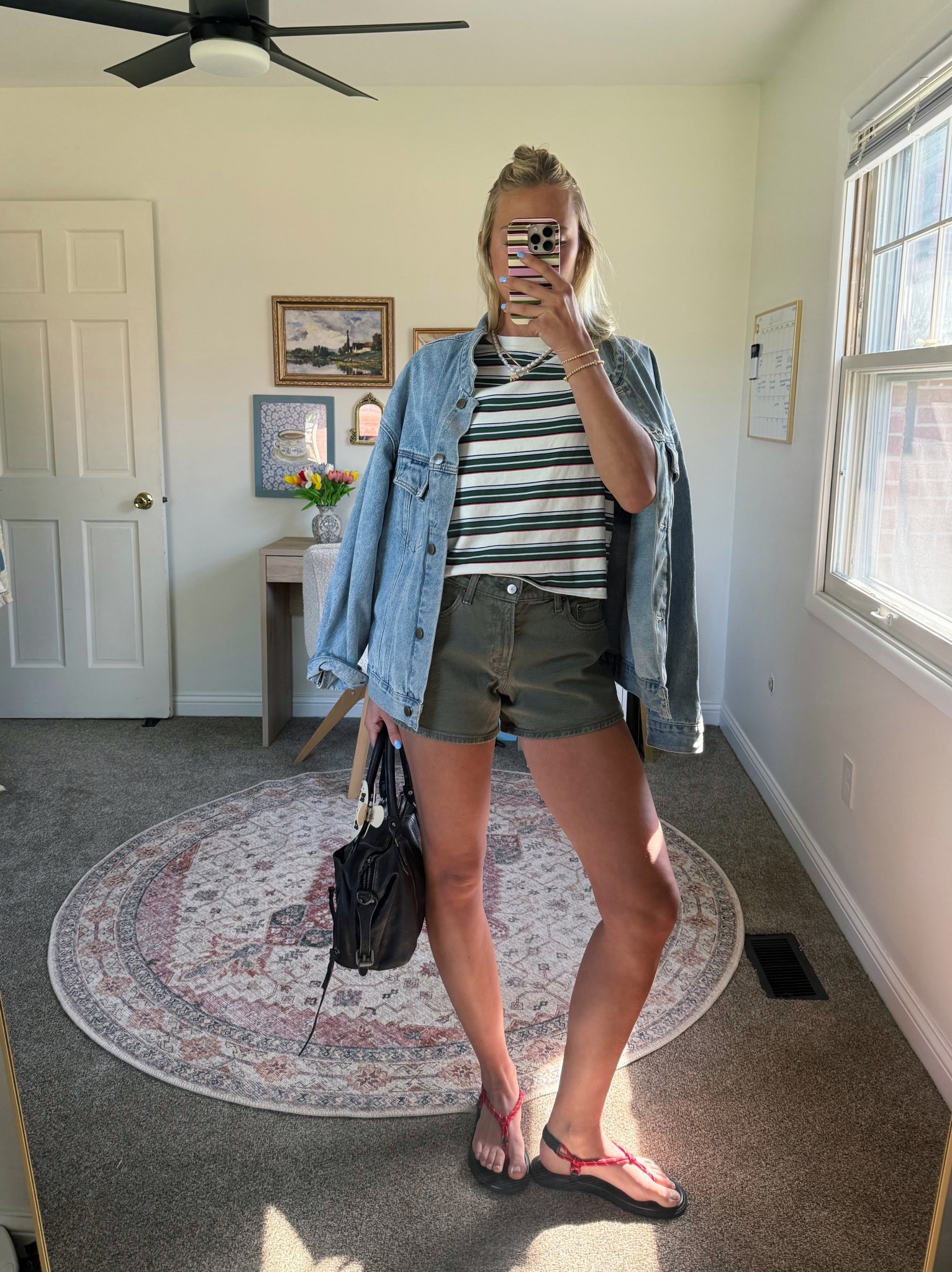 Denim jacket outfit idea 🫒

#LTKootd