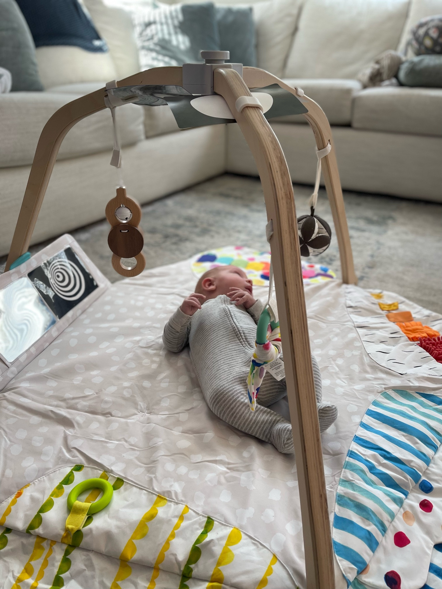 The most fu play and awake time is spent on the best floor mat out there! We love our Lovevery play mat. It’s simplistic, but has so many functions and features to be able to grow with baby🤍 

It also makes a great baby shower or sprinkle gift for any mama!

# babyshowergift #babygifts #growbabygrow #lovevery #playmat #floortime #playtime

#LTKbaby #LTKbump #LTKGiftGuide