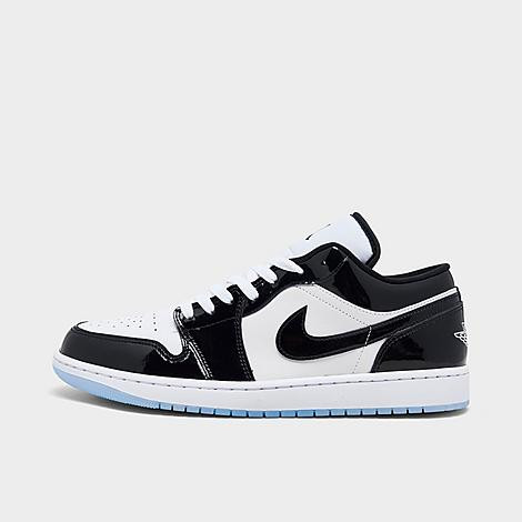 Jordan Men's Air Retro 1 Low Casual Shoes in White/Black Size: 11.0 | Finish Line (US)