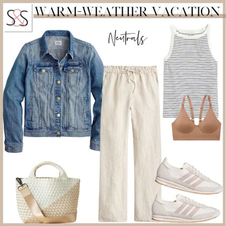 A tank, linen pants, and sneakers are a great way to live this summer! Perfect for dinners out, walking the boardwalk, or travel outfit!

#LTKTravel #LTKWorkwear #LTKStyleTip