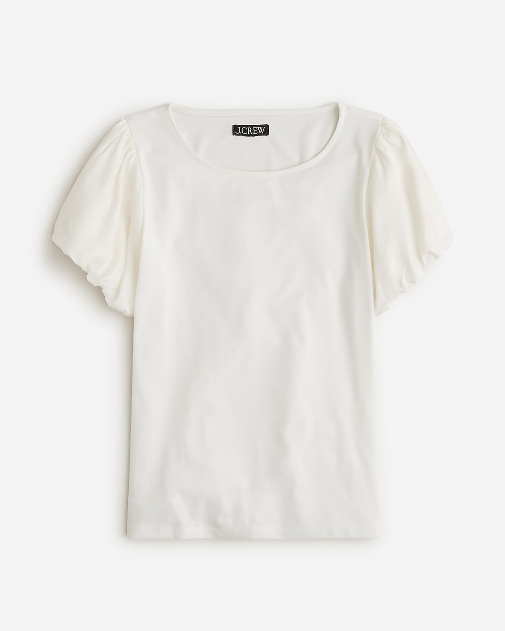 Matte jersey T-shirt with cupro sleeves | J. Crew US