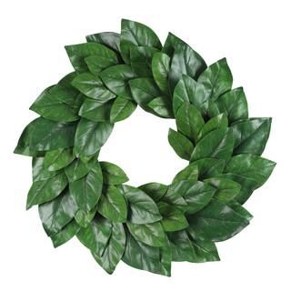 24" Green Magnolia Leaf Wreath by Ashland® | Michaels Stores