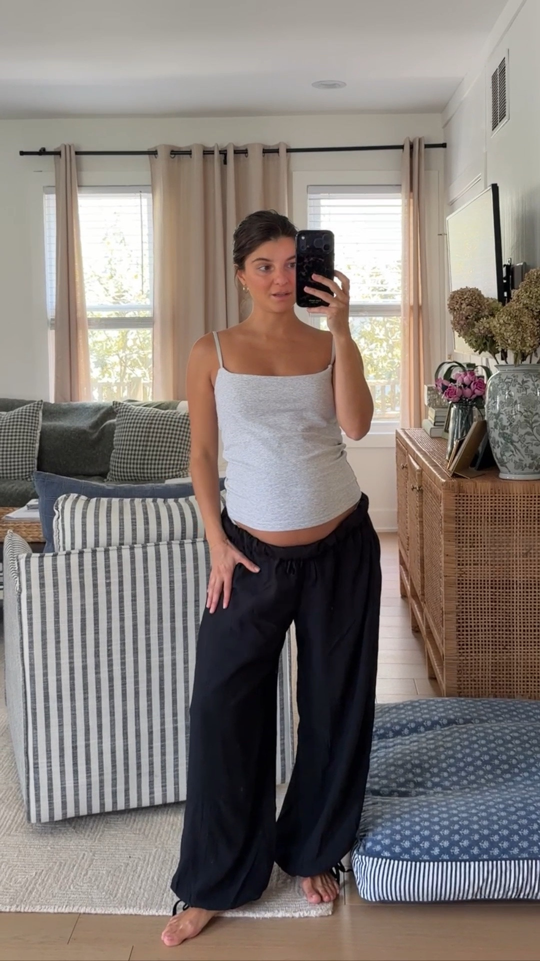 [5/8/26] @abercrombie sale is live! Code SHORTSAF for additional 15% off cart | wearing large in the bra-free cami (seriously my most worn AF style this pregnancy) and medium/short in bottoms but should’ve sized down to small. I recommend staying your true size in these pants if you’re pregnant! Also linking another bra-free top option that’s tuckable. 

[*Offer valid online only 5/7/2026-5/11/2026 in US/CA. Excludes clearance. Online price reflects discount. Offer valid online only 5/7/2026-5/11/2026 in US/CA. Exclusions apply as indicated. Online price reflects discount. Use code SHORTSAF to get an additional 15% off almost everything in stores and online at checkout from 5/7/26-5/11/26 in US/CA. Exclusions apply. See details online.]

#LTKSaleAlert #LTKBump #LTKPetite