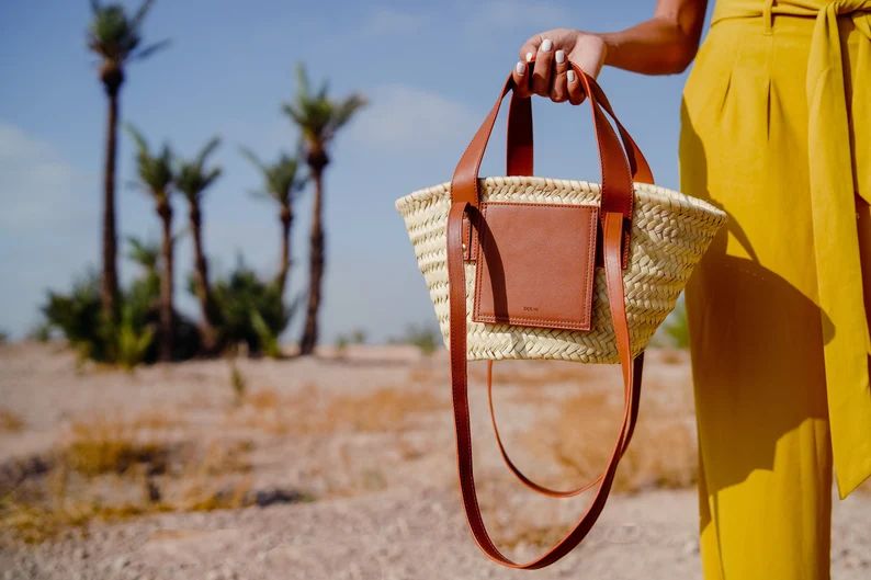 Moroccan Handwoven Straw Bag for women, Straw Shoulder bag,  Straw Crossbody bag | Etsy (US)