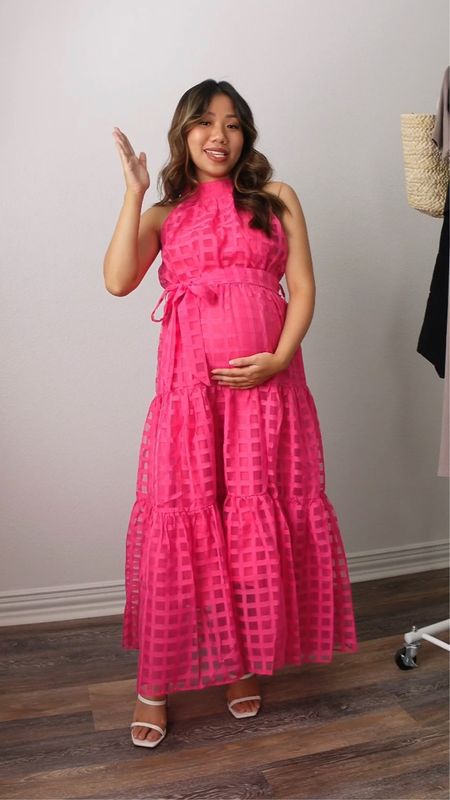 Beautiful halter maxi dress 😍 fit TTS with no stretch. Come with a belt

Wearing size S

Also available on Amazon in Blue color with free shipping

Maxi dress halter hot pink dress maternity pregnancy bump style bump friendly petite fashion petite dress petite friendly pink outfit summer dress wedding guest dress barbie outfit 

#LTKbump #LTKunder100 #LTKwedding