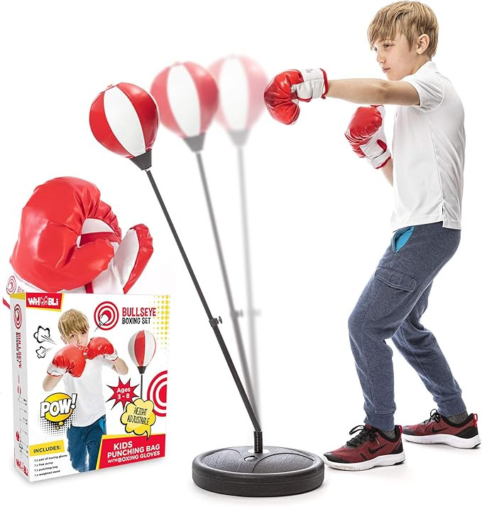 Whoobli Punching Bag for Kids Incl Boxing Gloves | 3-8 Years Old Adjustable Kids Punching Bag wit... | Amazon (US)