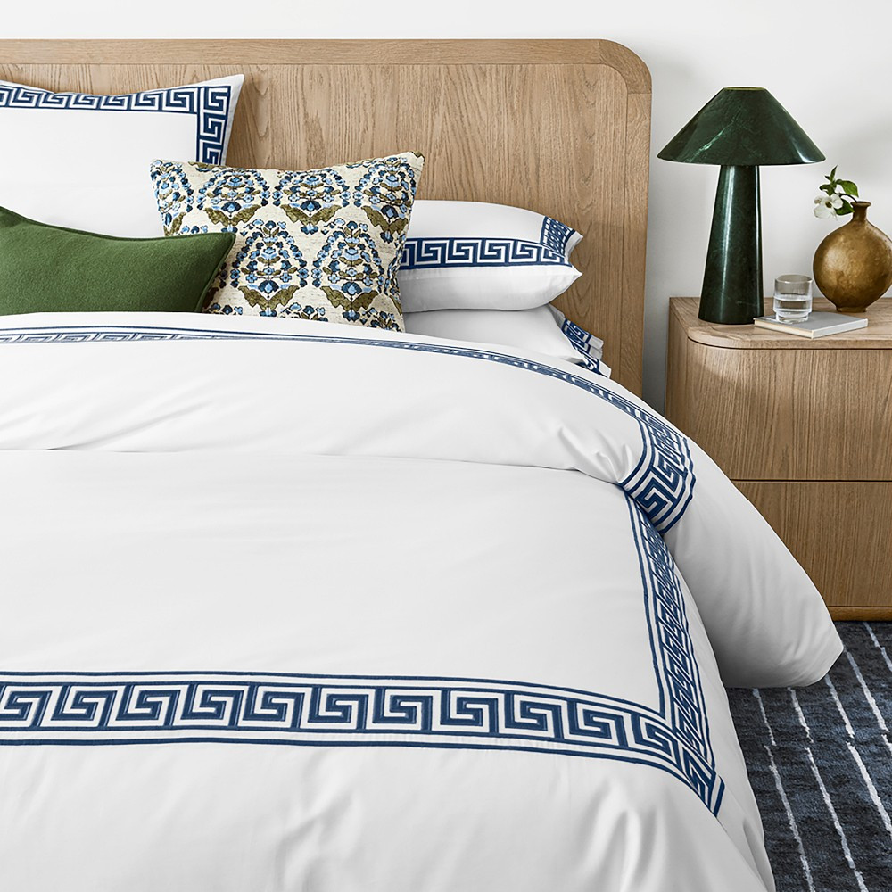 Chambers® Greek Key Duvet Cover And Shams | Williams-Sonoma