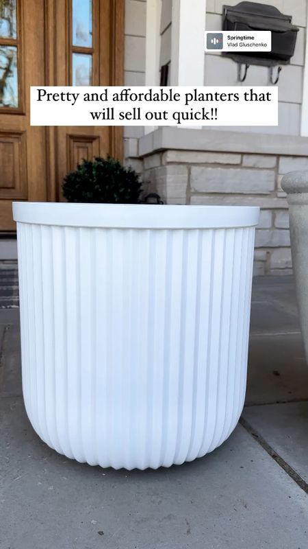 Super affordable planters to snag early!! These white ones already sold out once!!

#patiodecor #walmartdecor 

#LTKunder50 #LTKhome #LTKSeasonal