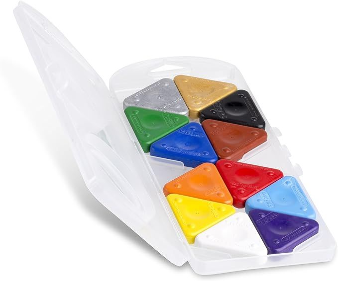 Primo Triangle Crayons, Assorted Colors, Pack of 12 (0731TR) | Amazon (US)