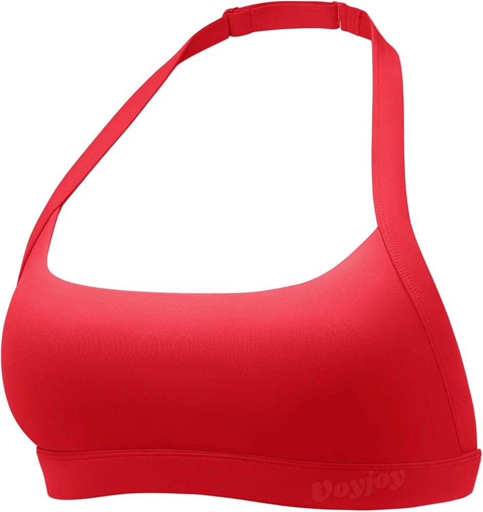 VOYJOY Sports Bras for Women Basic Wireless Bra Crop Workout Yoga Bra Sexy Tank Top | Amazon (US)